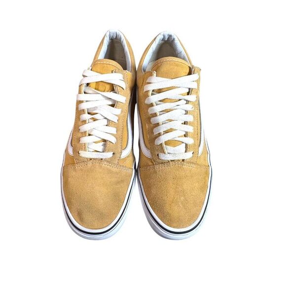 Vans Old School Yellow Suede Canvas Mens Sneakers Sz 11.5 US Trainers Shoes READ - Picture 6 of 16